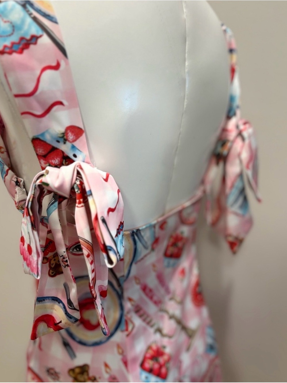 Urban Outfitters Pink Printed Sweet Treat Mini Dress - Picture 6 of 8